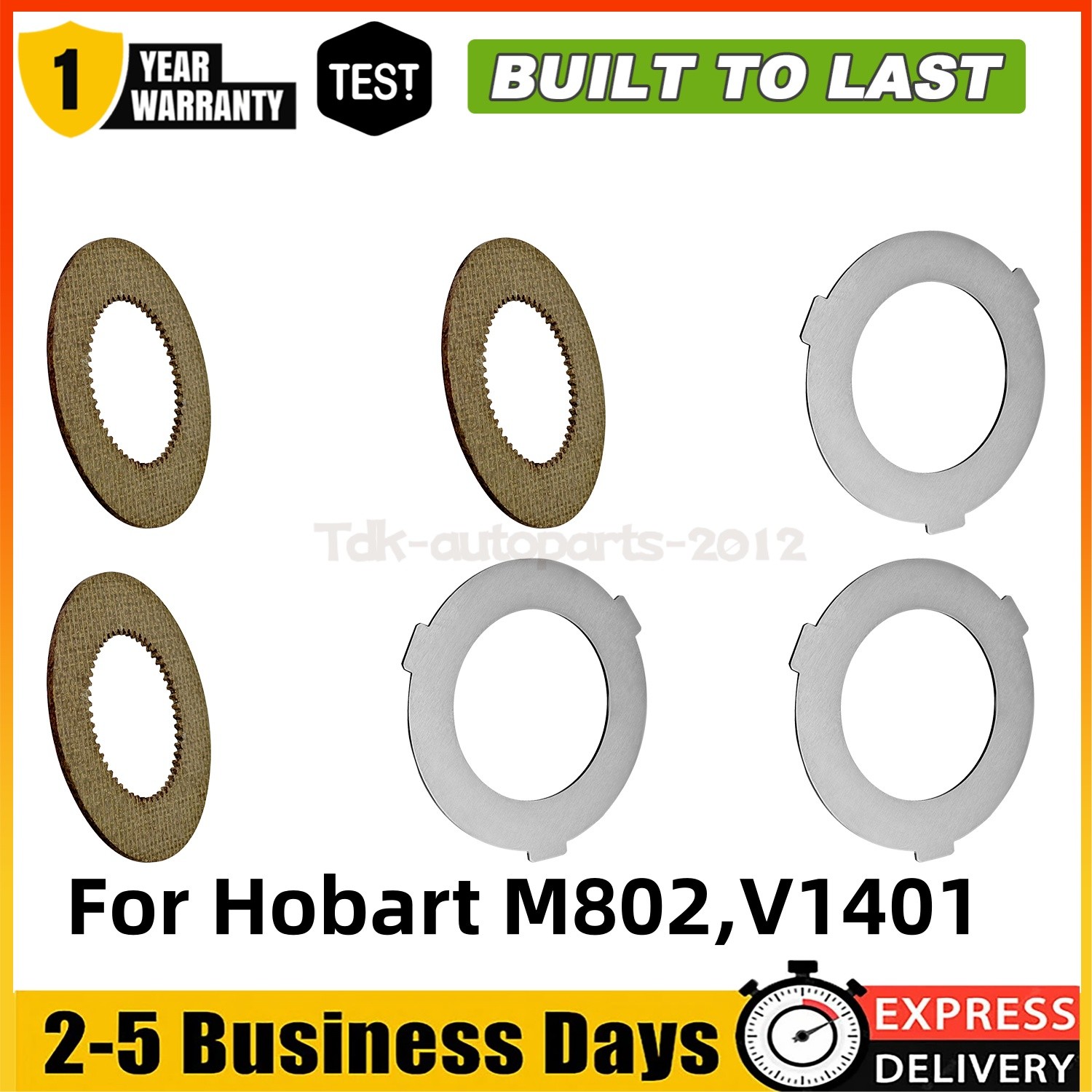 3PCS Inner and 3PCS Outer Clutch Disc 873117 064432 for Hobart Mixer M802 V1401