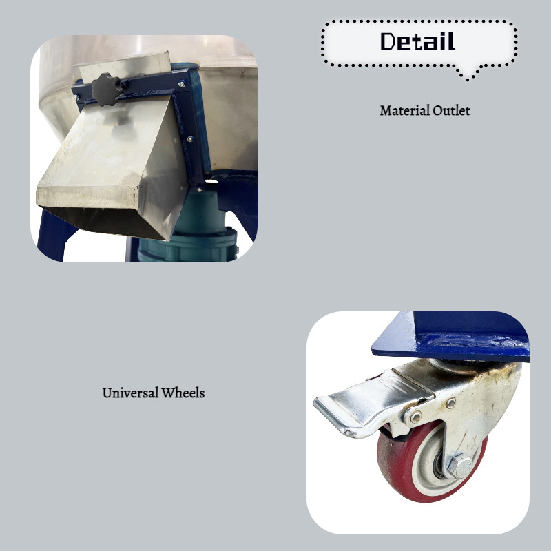 Color Mixer Blender 220LB 220V for Mixing of Plastic Pellets/Color Masterbatches