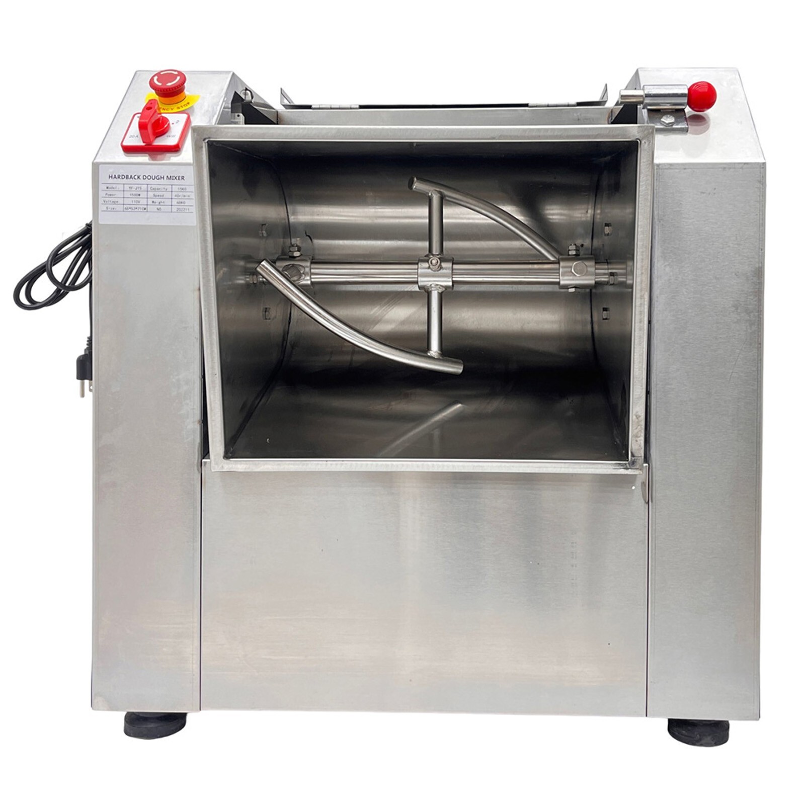 25KG Commercial 110V Electric Dough Mixer Upgrade 50QT Dough Kneading Machine
