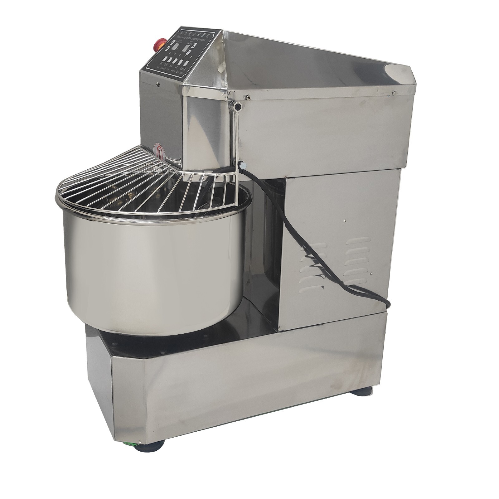 110V 30QT Double-Action Double-Speed Dough Mixer Commercial Dough Spiral Mixer