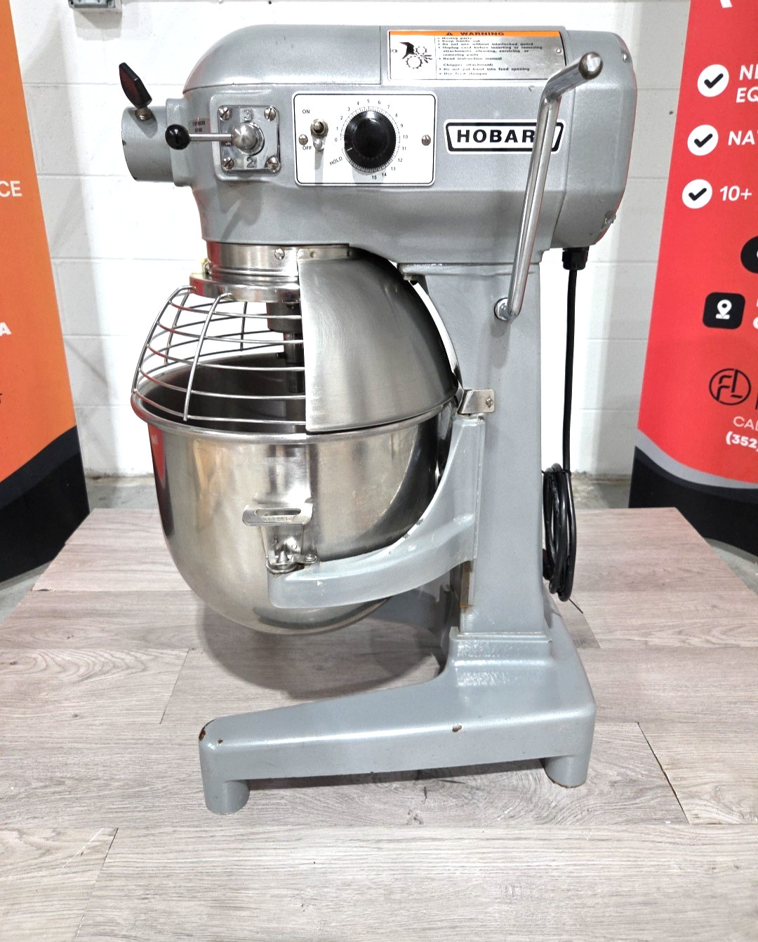 HOBART A200 20QT Mixer W/ Bowl, NEW Hook, Whip, Paddle – 120V- WATCH VIDEO!