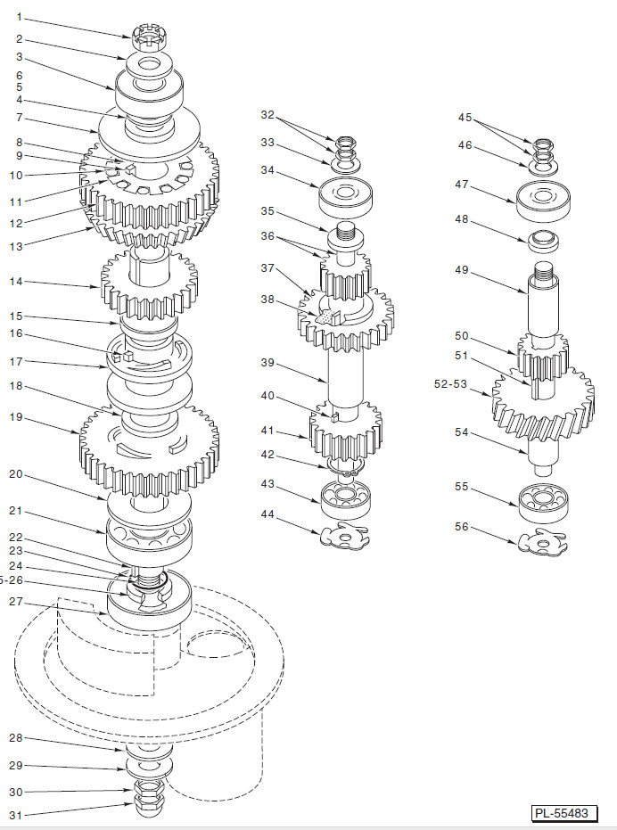 Hobart 00-012695 Bushing, Flange, Clutch Gear, A120/A200