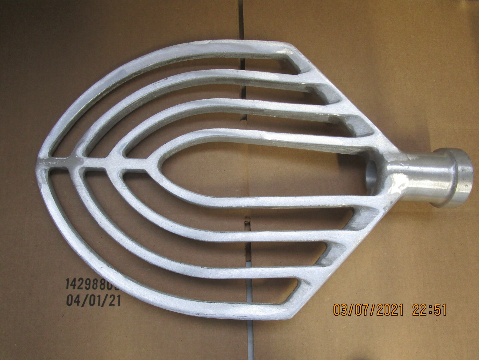 HOBART 80 QT “B” STYLE FLAT BEATER FOR MODELS L800, L800D, M802, T801 00-275448