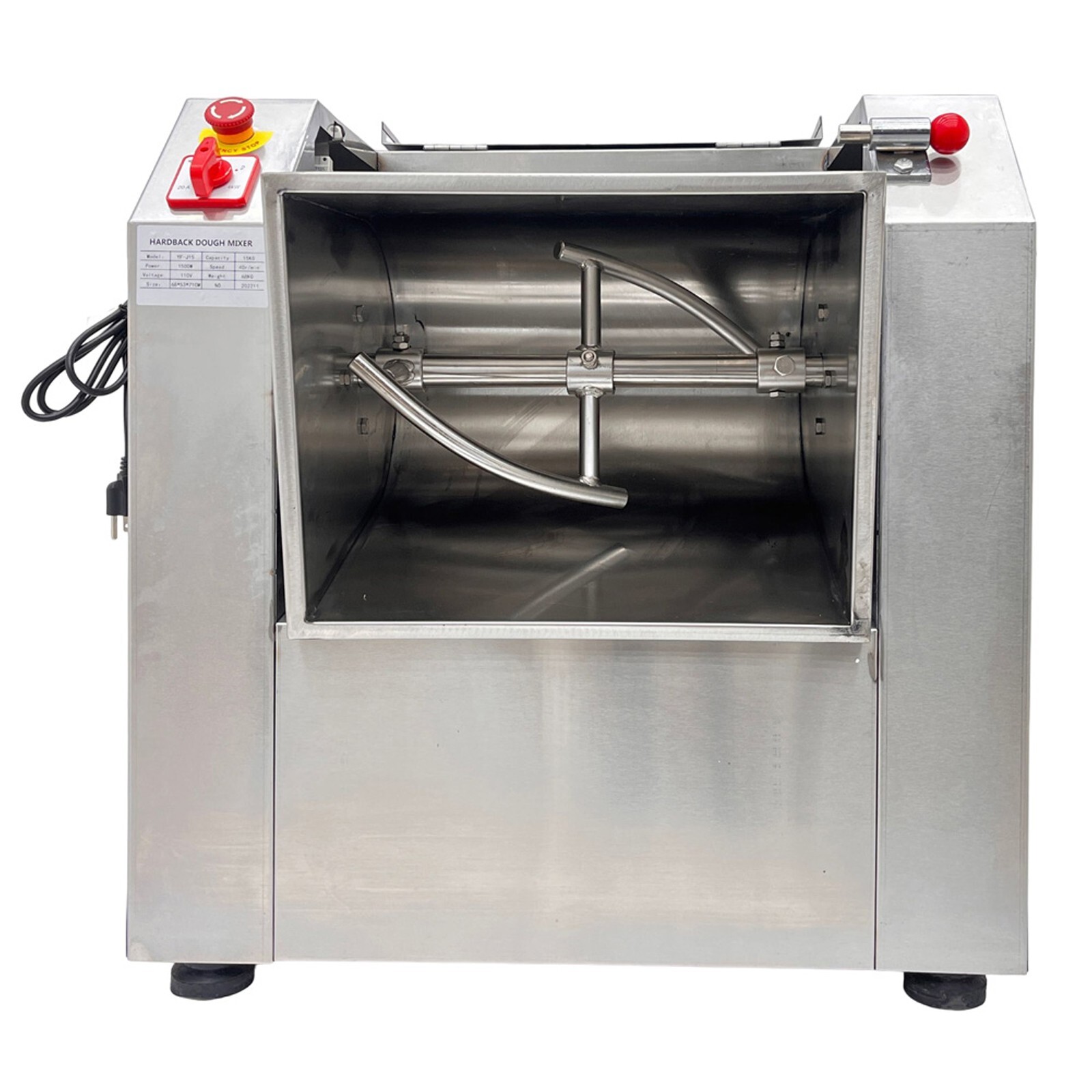 15KG Commercial Stainless Steel 110V 30QT Electric Dough Mixer Mixing Machine