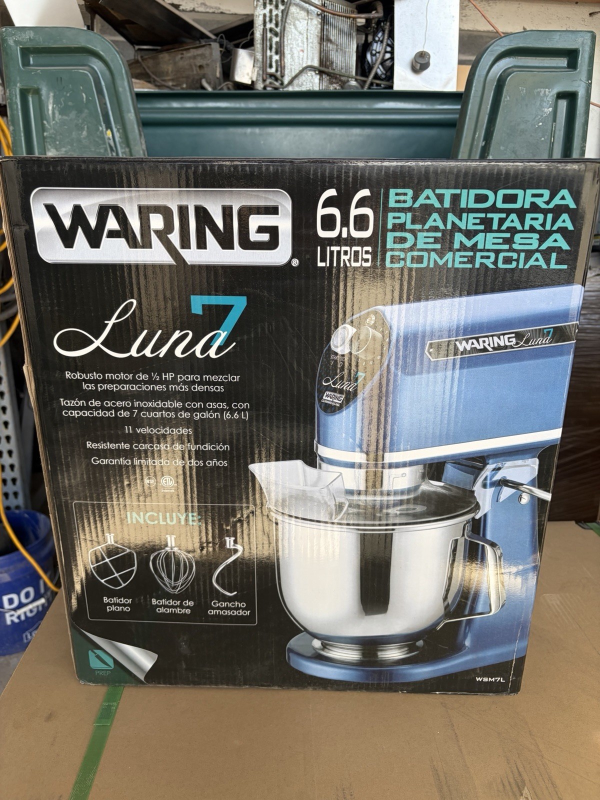 Waring Luna 7 Commercial Planetary Mixer 7 QT 11 Speed Countertop WSM7L