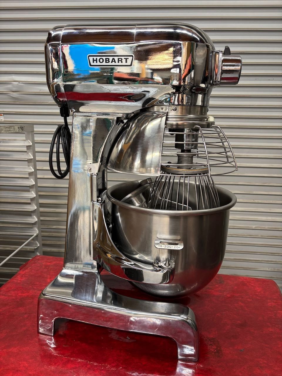 20 Quart Hobart A200DT Mixer 1/2HP 115V Chrome OEM Bowl Guard Safety Cage #5149