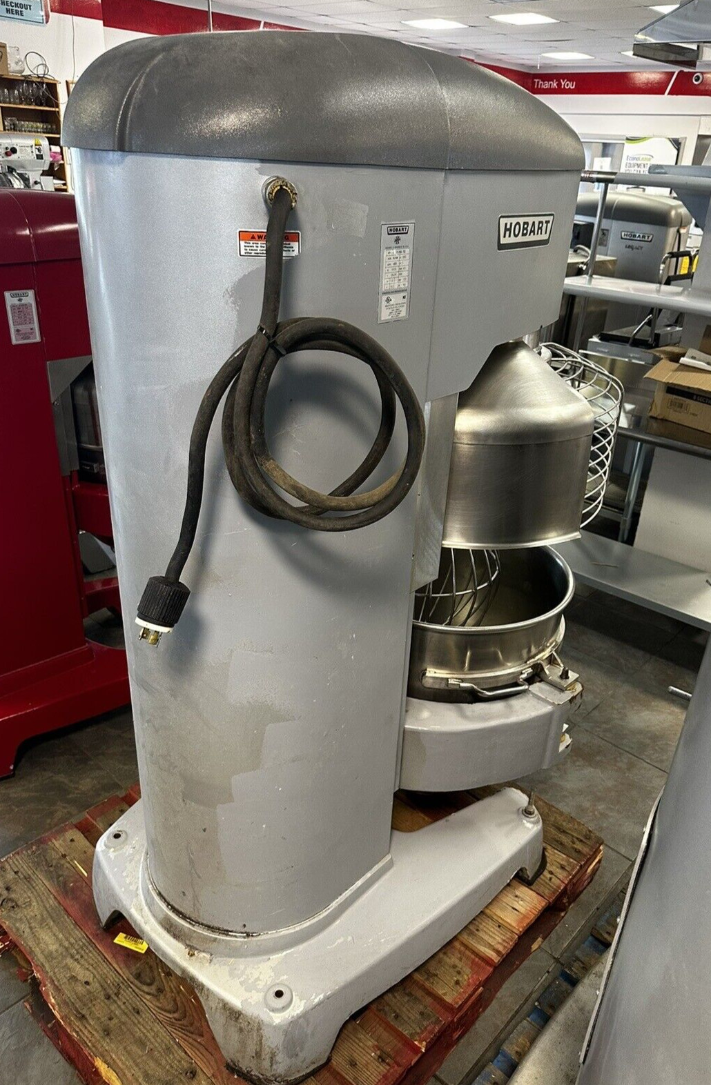 Hobart 140qt Legacy Mixer HL1400 Bowl & Whip Included 3 Phase NICE SHAPE!