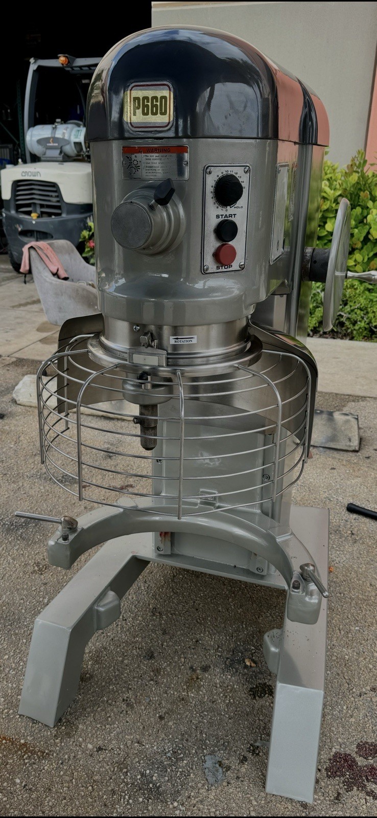 Hobart 60 Qt P-660 Bowlguard Mixer 2 1/2 HP 3 Phase Comes W SS Bowl And Hook