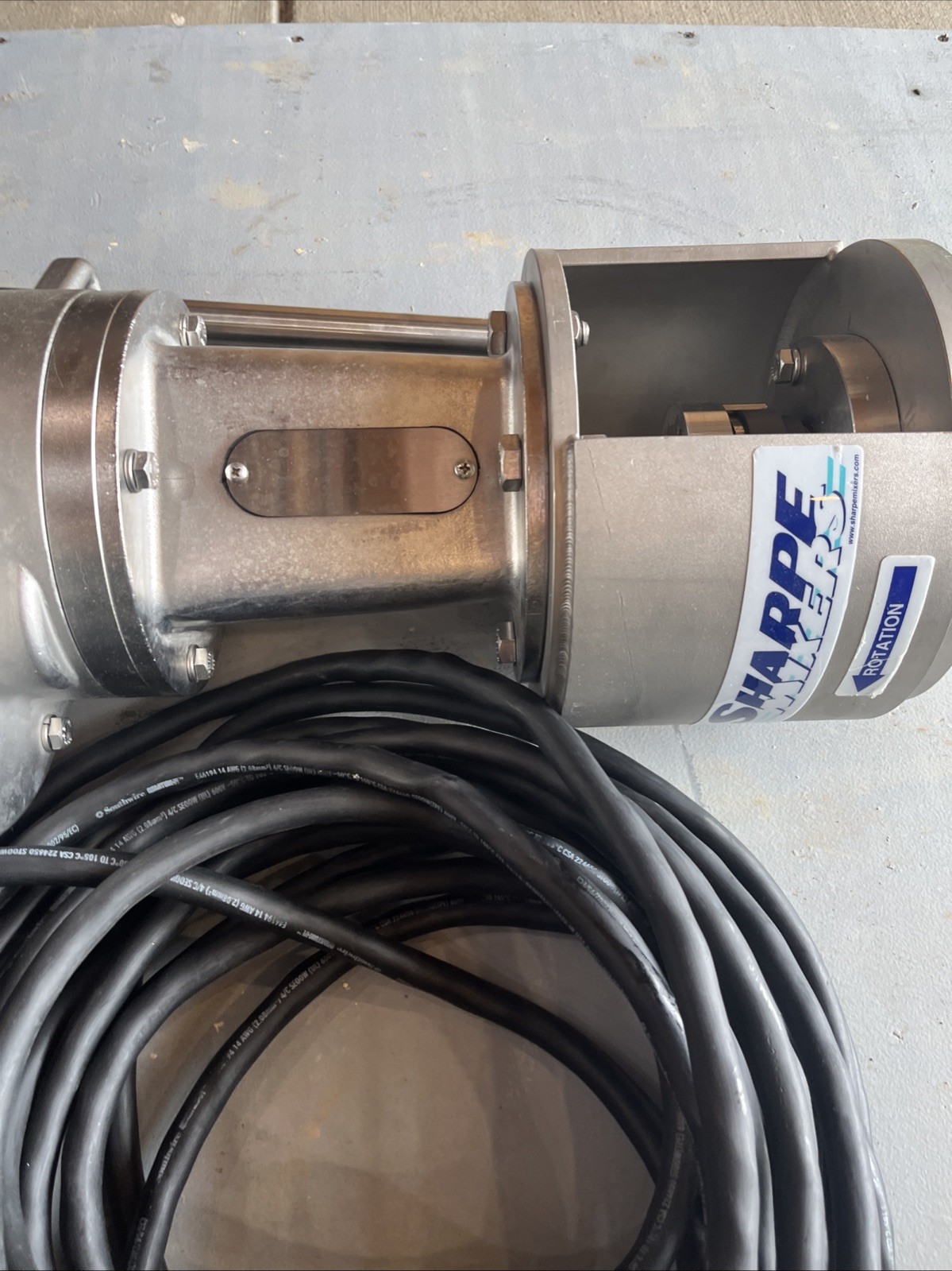 NEW 36″ Sharpe Mixers SSFGM-033VF Stainless Steel Gear Drive Mixer/Motor | USA