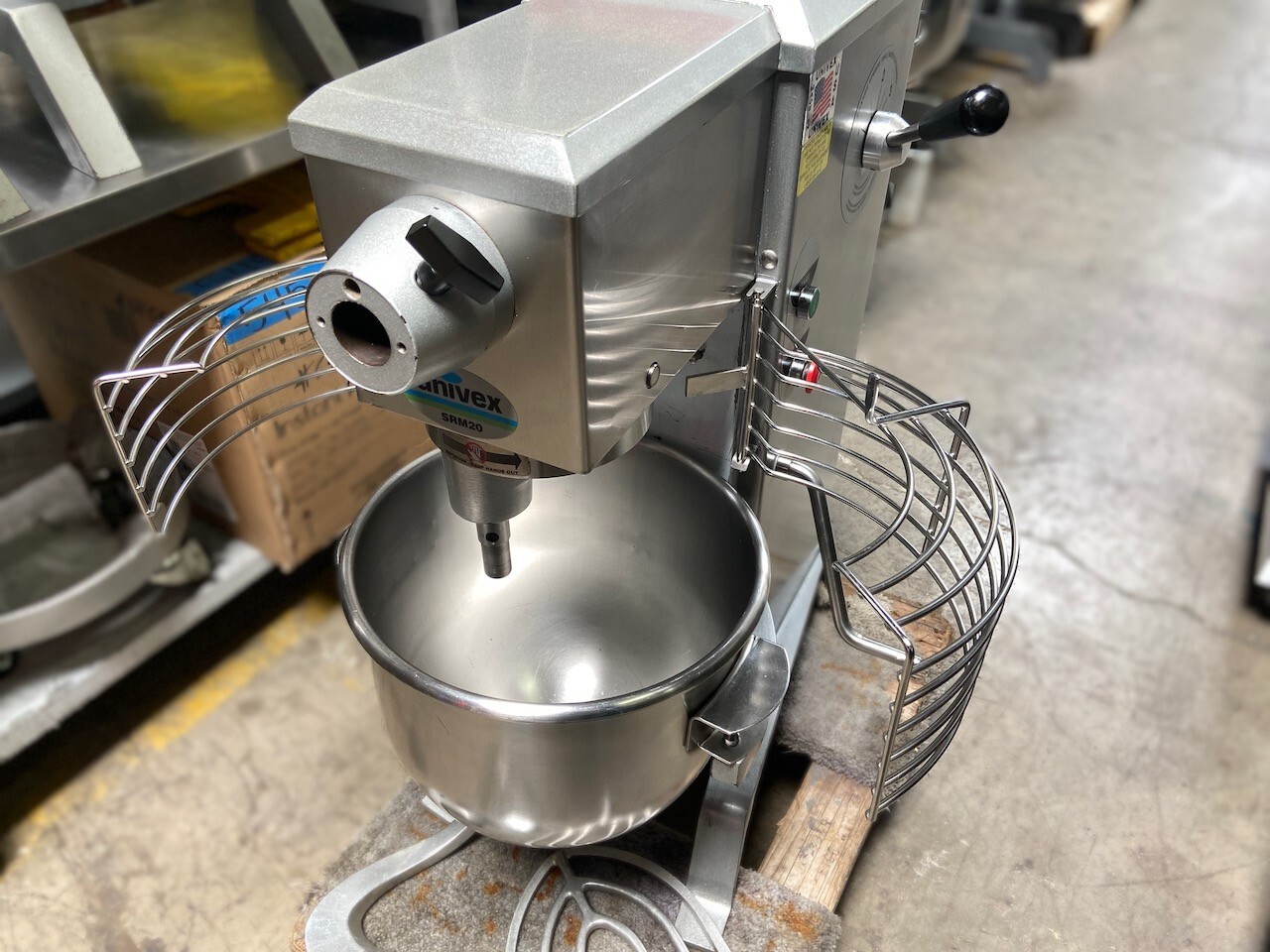 20 Quart Mixer Univex Counter Top Stainless Bowl Wire Whisk Flat Beater #1217