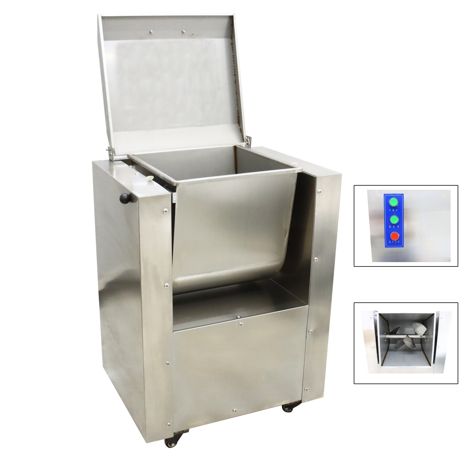 Auto Stainless Meat Stuffing Mixer Commercial Electric Meat Mixer 10.5Gal 2HP