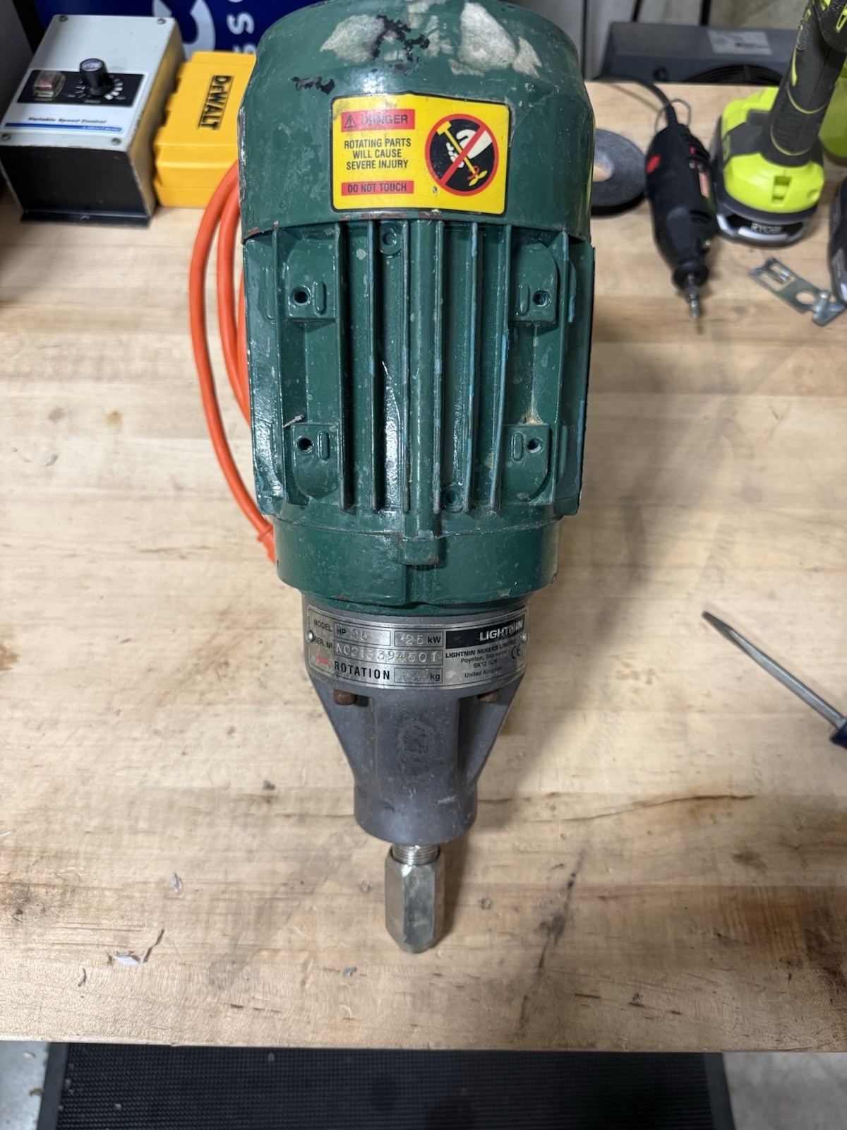 Lightin Mixer 25hp 3 Phase Vertical Motor