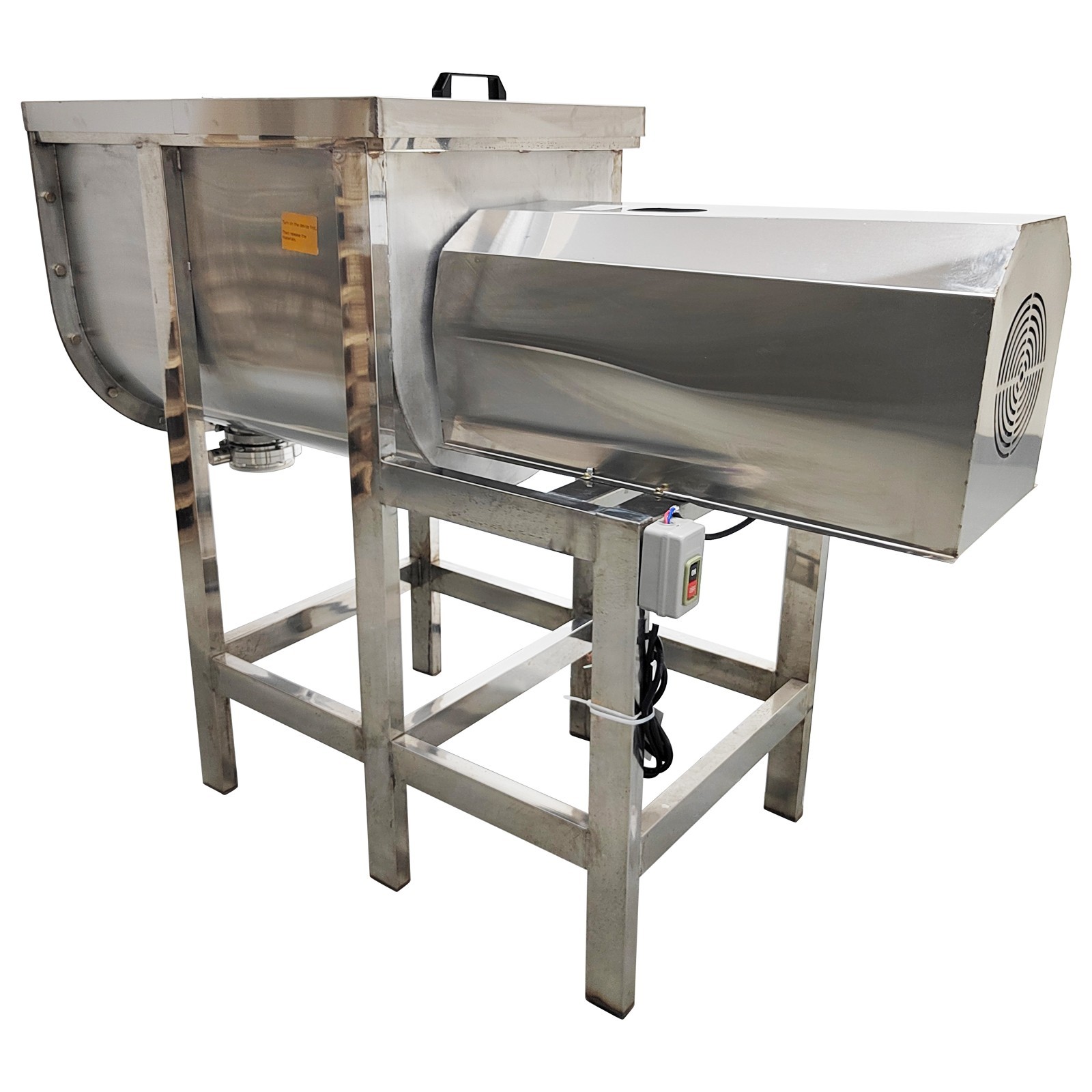 INTBUYING® 220V 220LB Capacity Dry and Wet Horizontal Mixer Blender for Industry