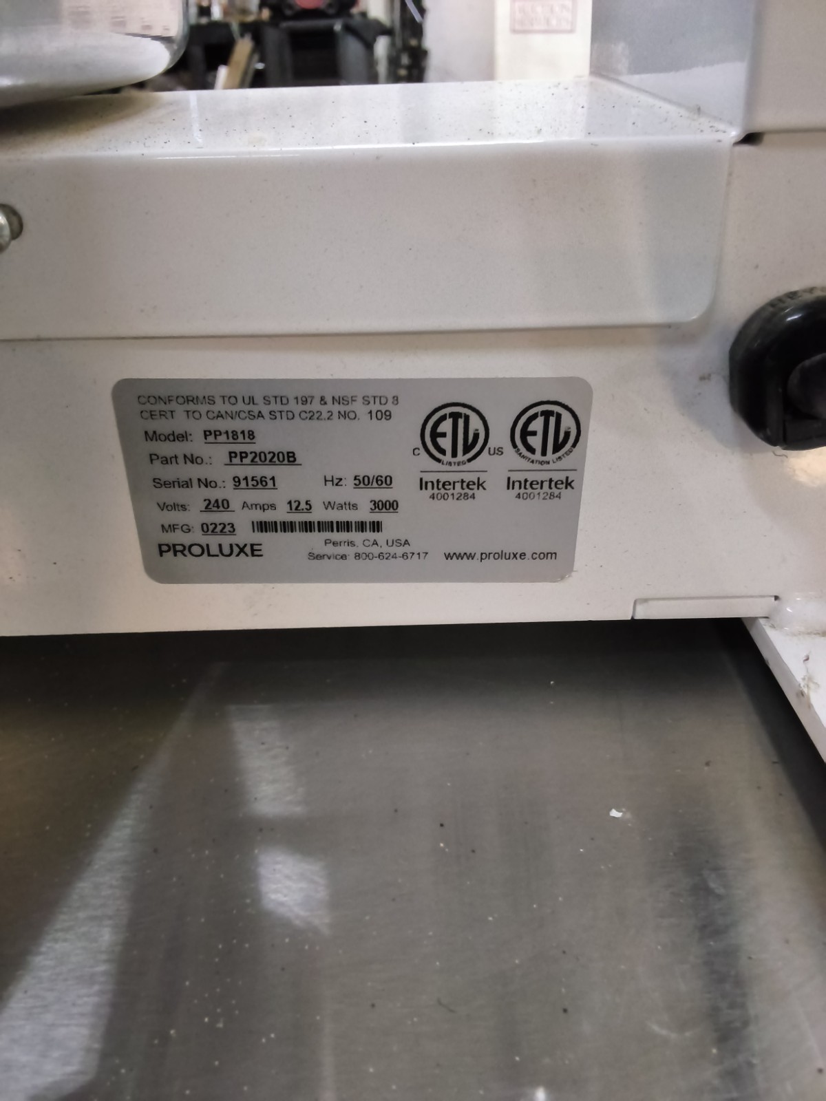 Proluxe PP1818 Electric Pizza Dough Press MF 2023