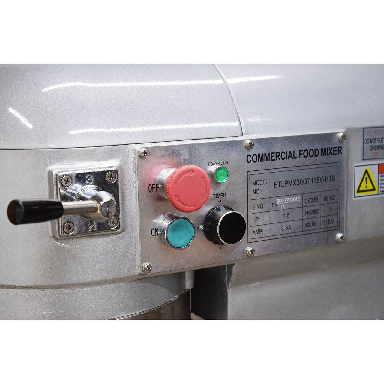 3 Speed 30Qt Commercial Dough Food Mixer Gear Driven Pizza Bakery 1200W *NEW*