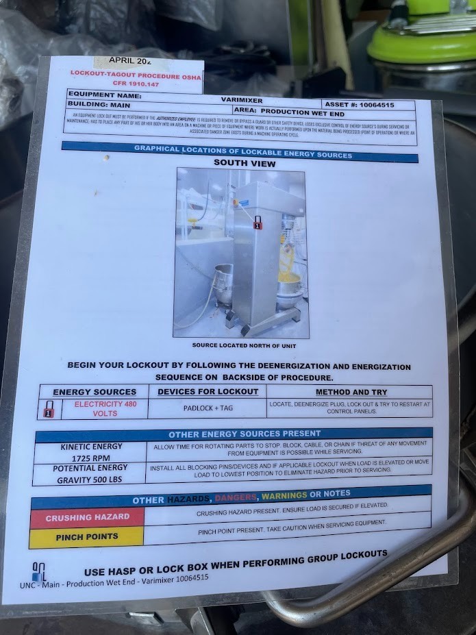 Varimixer ERGO 150Q 150 Quart Planetary Mixer