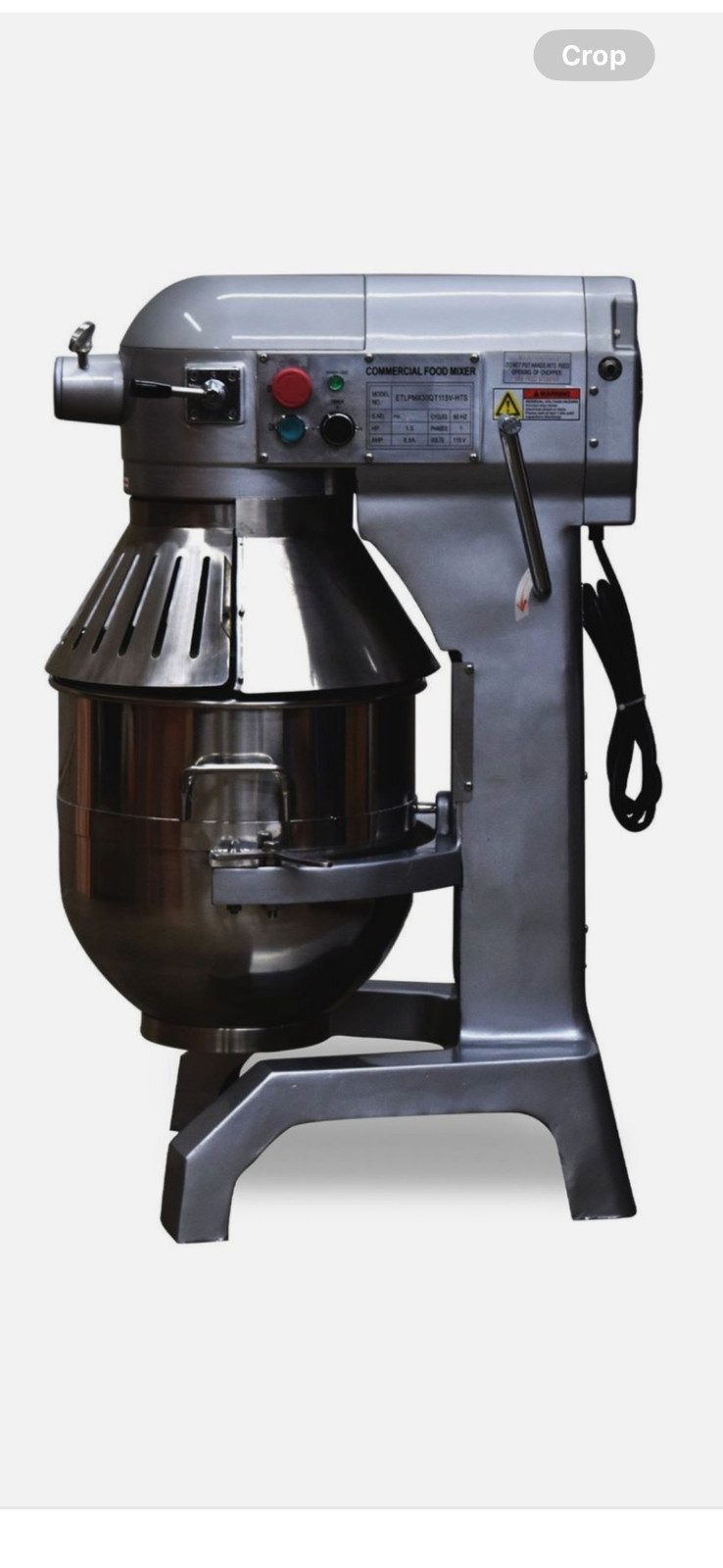 3 Speed 30Qt Commercial Dough Food Mixer Gear Driven Pizza Bakery 1200W *NEW*