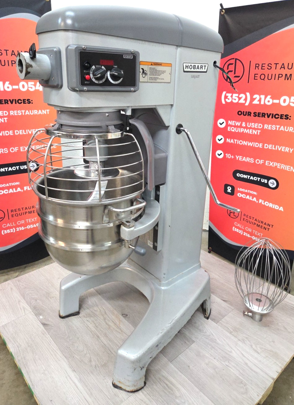 HOBART HL300 30QT Mixer with NEW Hook, Bowl, Whip – 3 Phase – WATCH VIDEO!!