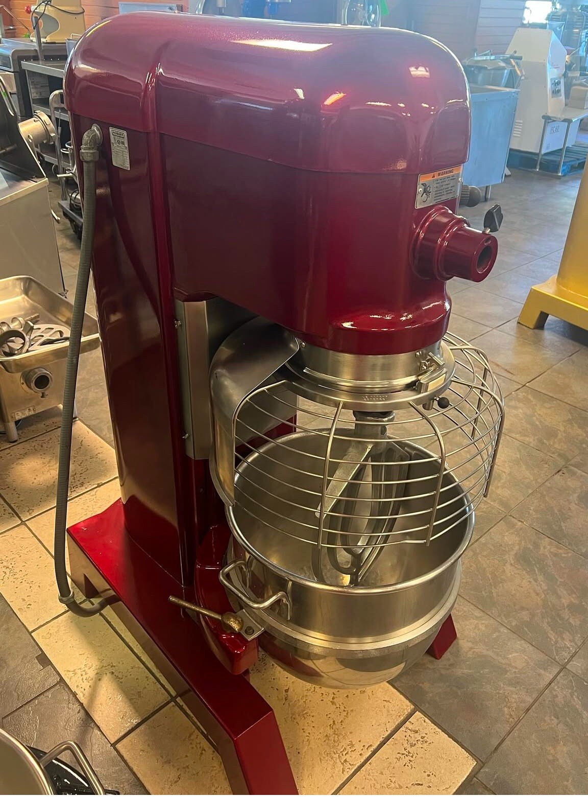 HOBART H600T 60 Qt Mixer 2HP 200V 3 Phase W/ New Bowl & Paddle BEAUTIFUL SHAPE!
