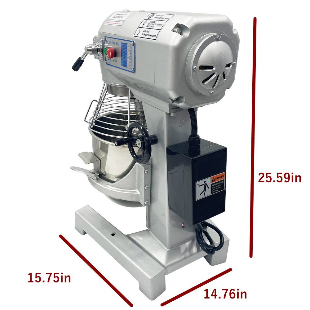 Dough Kneading Machine Commercial Dough Food Mixer 10L Bakery Blender 110V 450W