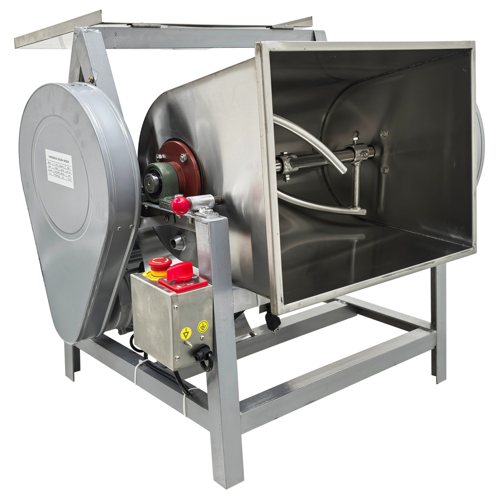 15kg Commercial Dough Mixer 110V Electric Dough Kneading Machine 90° Tilt Barrel