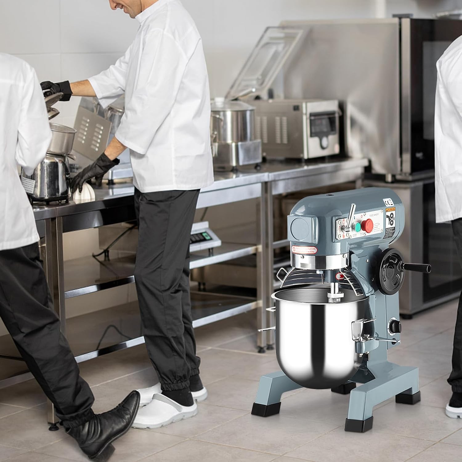 15QT Commercial Food Mixer,450W 3Speeds Adjustable Heavy Duty Electric FoodMixer