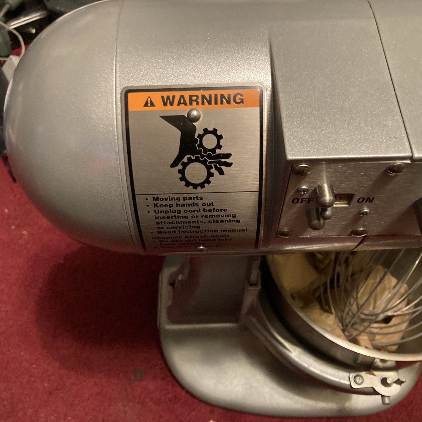 Hobart 5 Qt. Bowl Lift Countertop Mixer with Standard Accessories, 120V, 1/6 hp