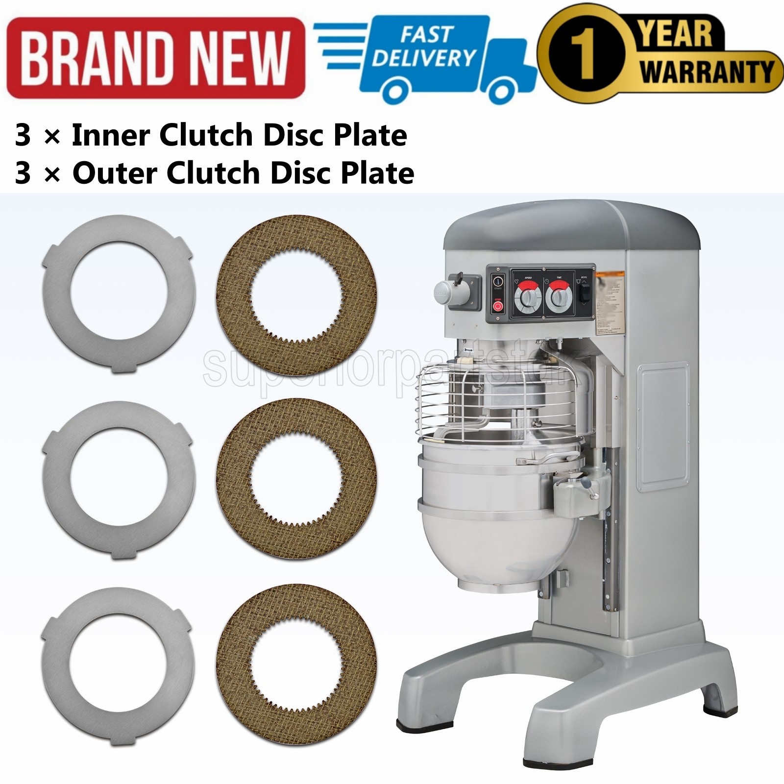 6PCS New Inner+Outer Clutch Disc Kit For Hobart Mixer M802 & V1401 873117 064432