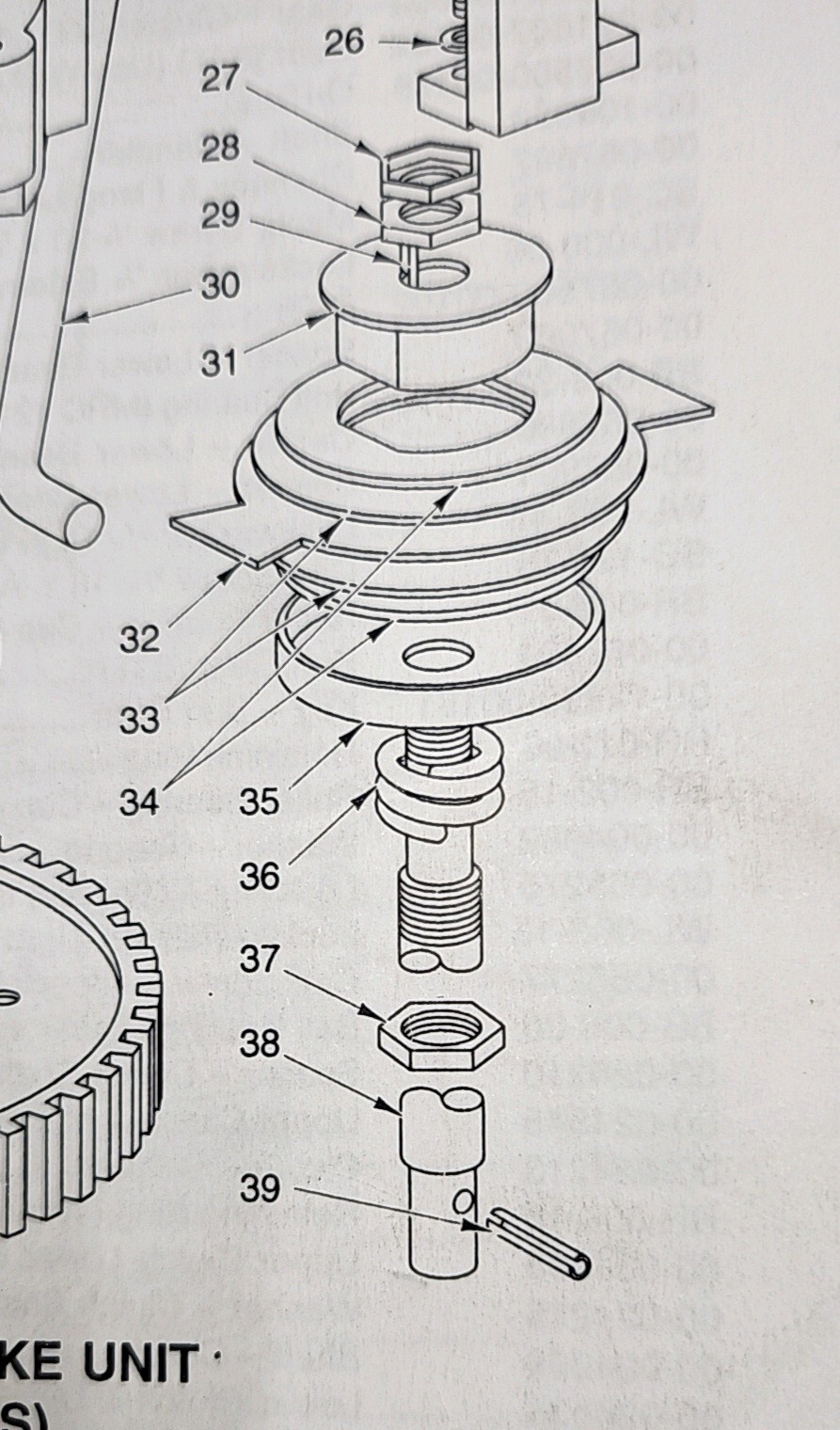 Hobart Mixer M802 80qt V1401 140qt 064482, 064483 complete Brake kit 64482