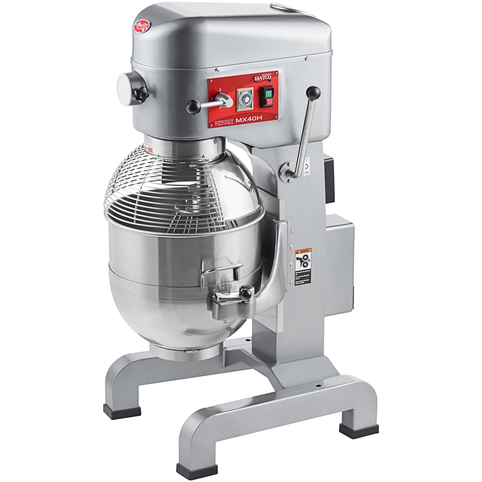 40 Qt. Planetary Floor Mixer with Guard & Standard Accessories – 240V, 2 hp