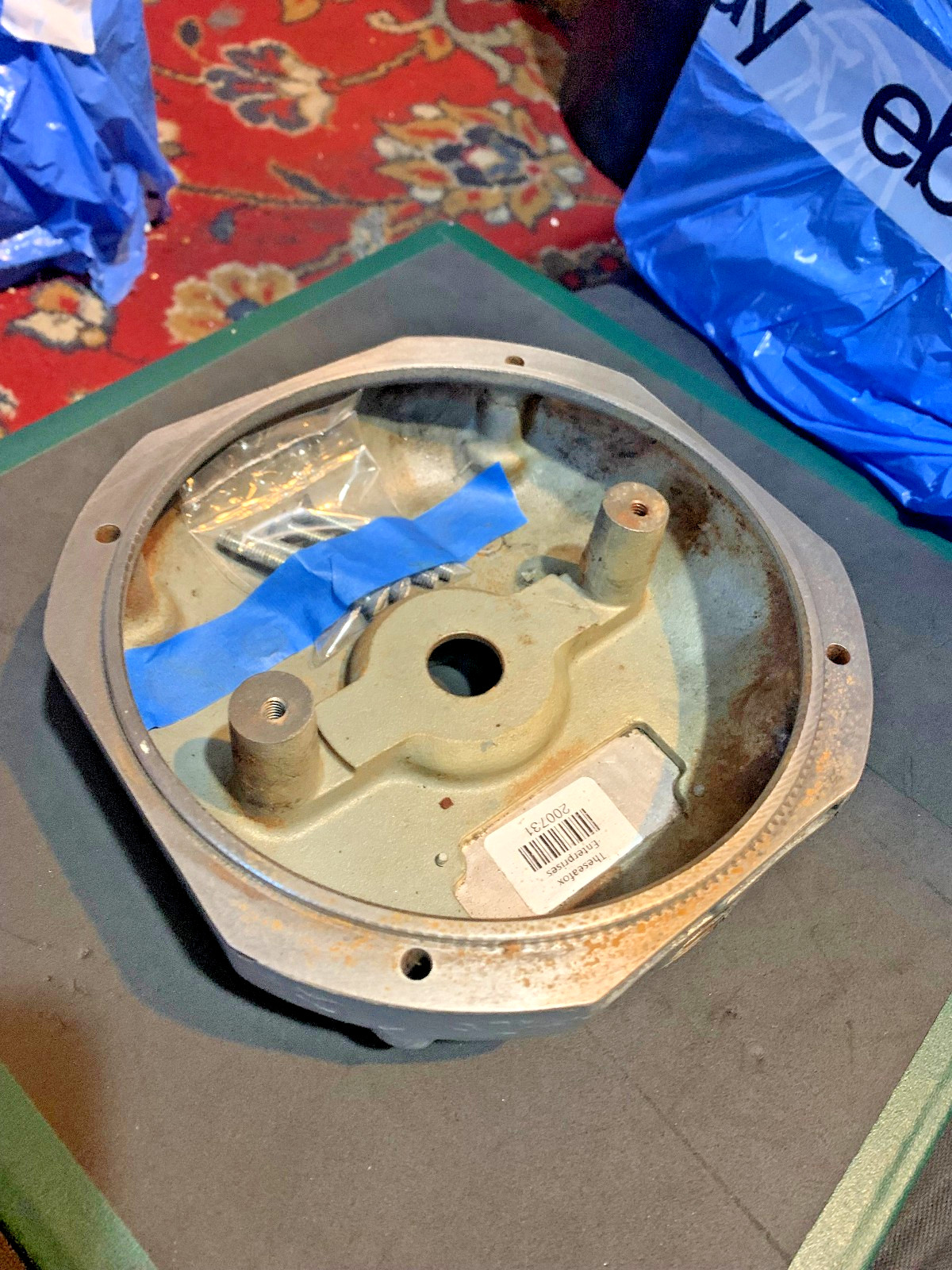 Bearing Bracket Rear Cover, 270619-2, OEM Hobart A200T 1st ed. 20 QT Mixer