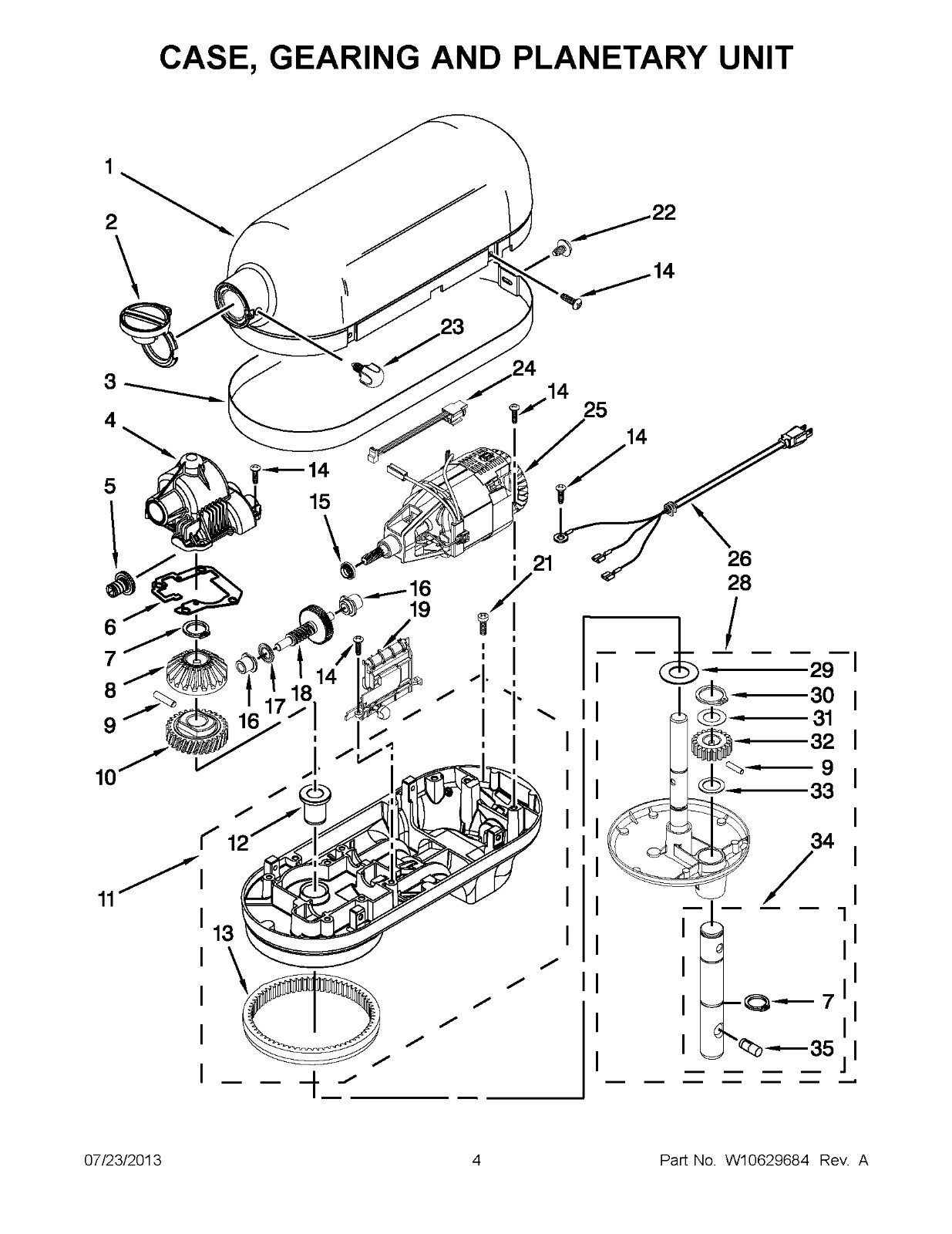 🛠️OEM Whirlpool WP9706247 9706247 KitchenAid Mixer Seal Motor Shaft