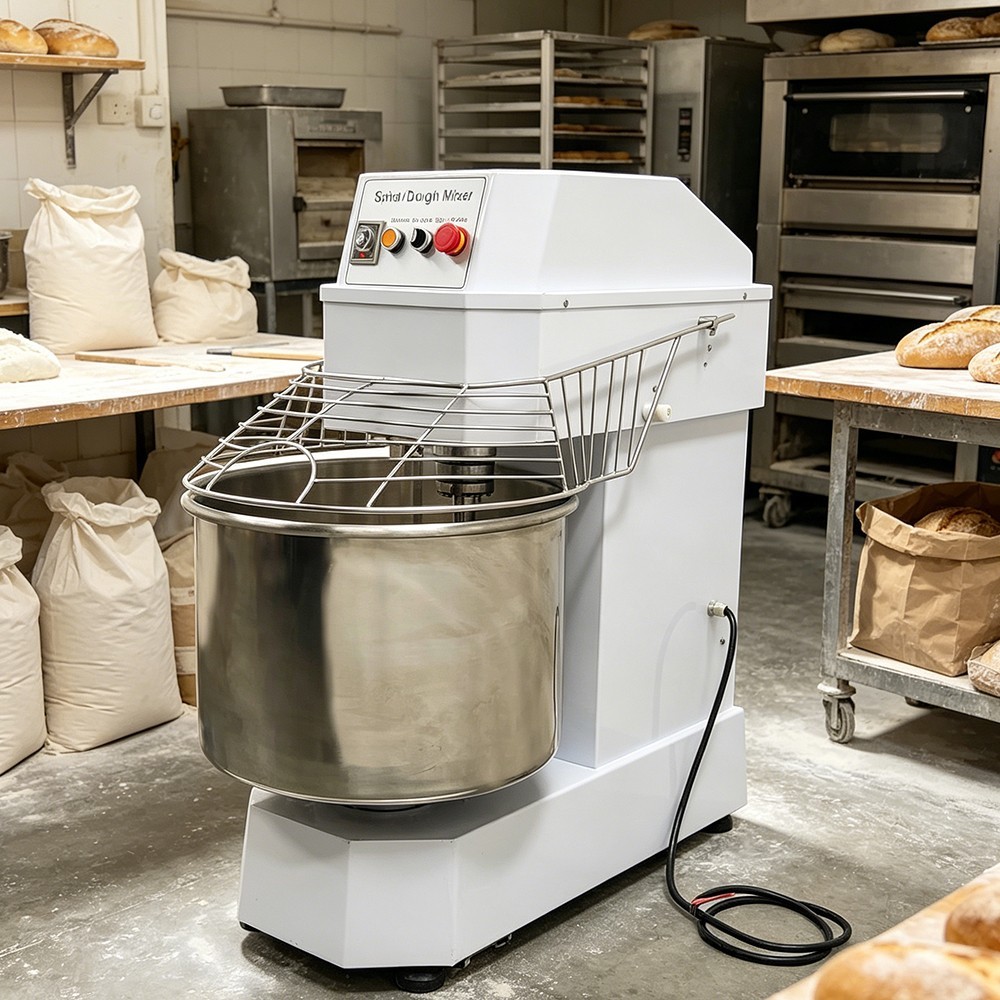 60L Commercial Dough Mixer Dual Speed &Action Sprial Dough Kneading Machine 220V