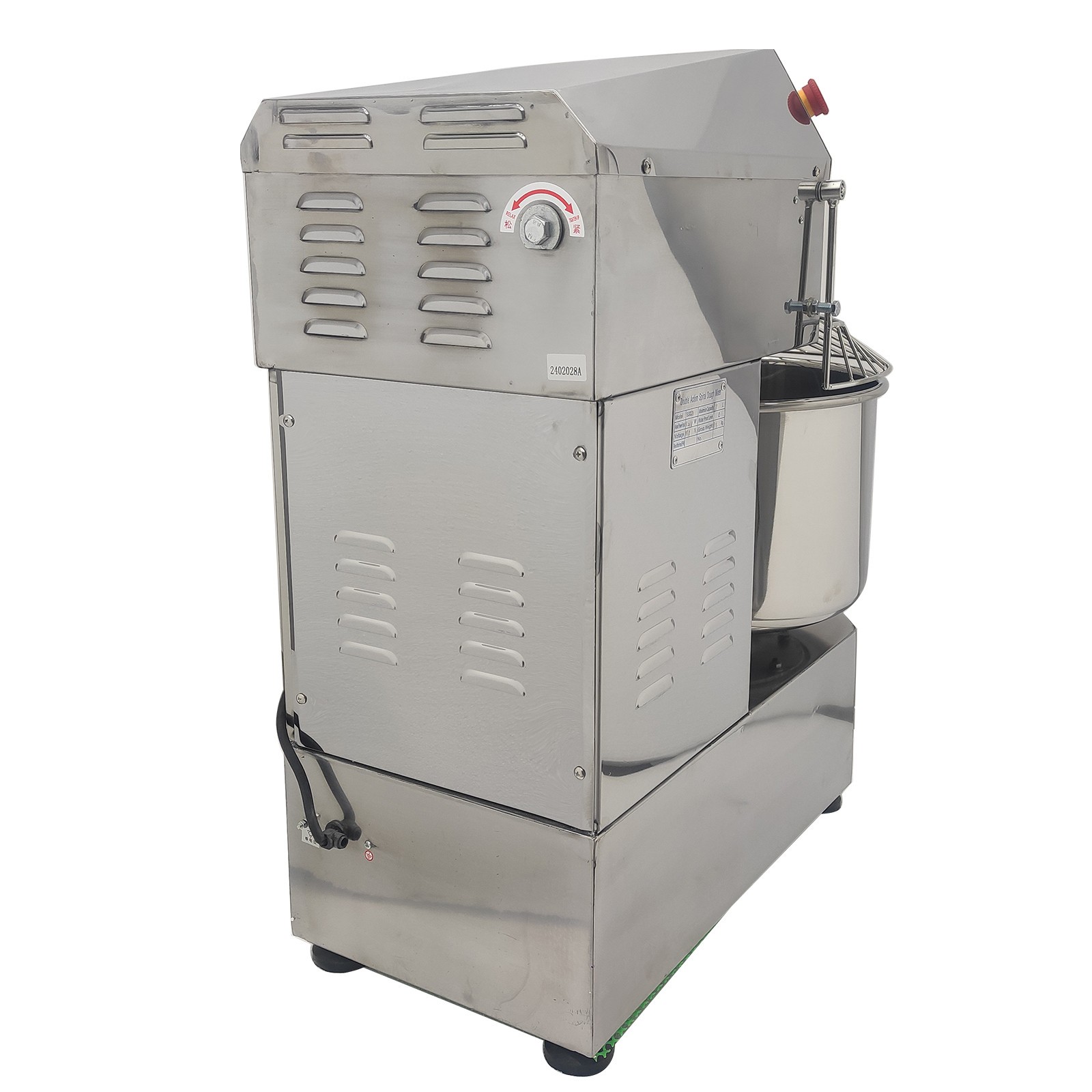 30L Commercial Bakery Mixer 110V Inverter Double Speed Double Action Auto Timer