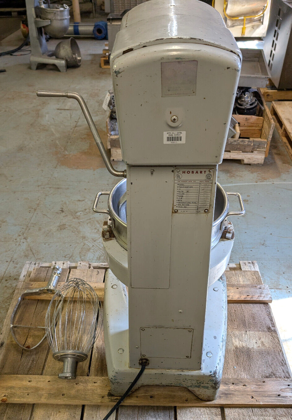 Hobart D-300T Commercial Mixer 30 QT w/ Bowl Whisk Dough Hook Chopping Paddle