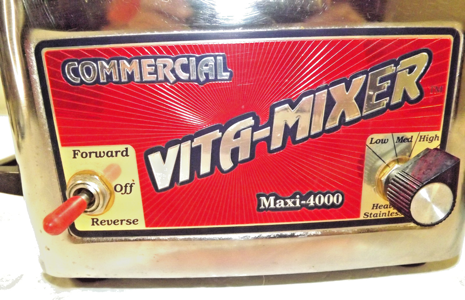 Vitamix Maxi 4000 Commercial Blender 850 Watts 3 Speed Model 479044 Stainless