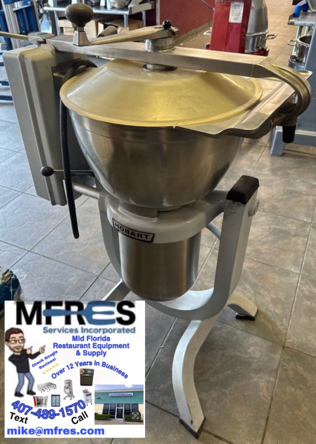 HOBART HCM300 VERTICAL CUTTER MIXER 230/460V 3 phase VERY NICE SHAPE!