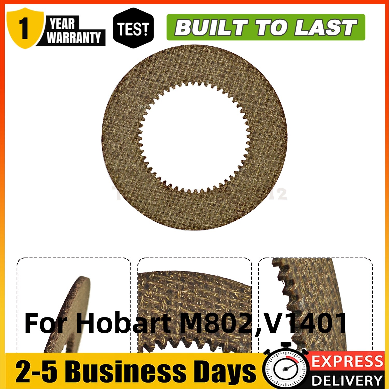 3PCS Inner and 3PCS Outer Clutch Disc 873117 064432 for Hobart Mixer M802 V1401