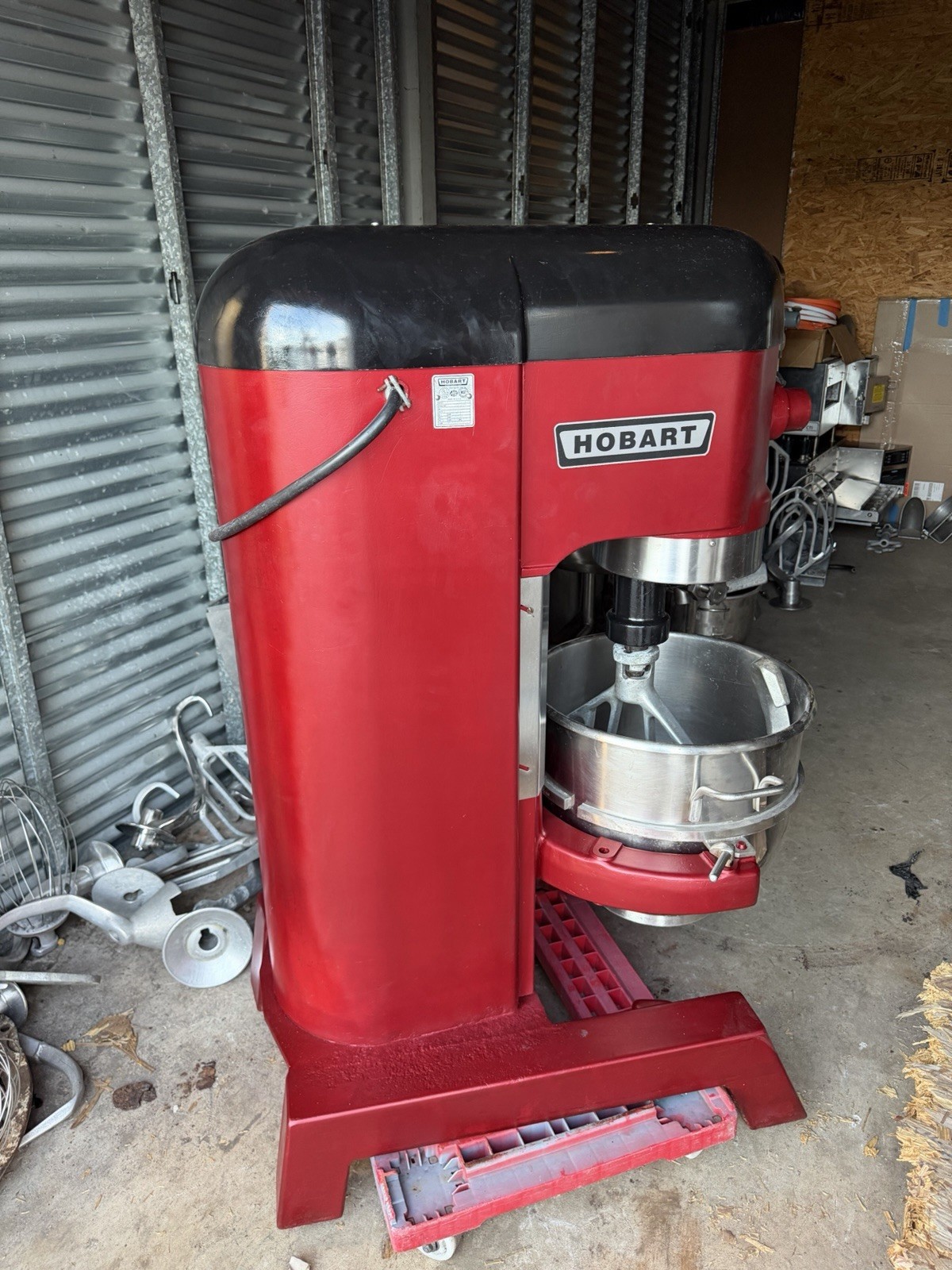 Hobart 60qt Mixer P660 Single Phase Comes W Stainless Steel Bowl And Hook/paddle