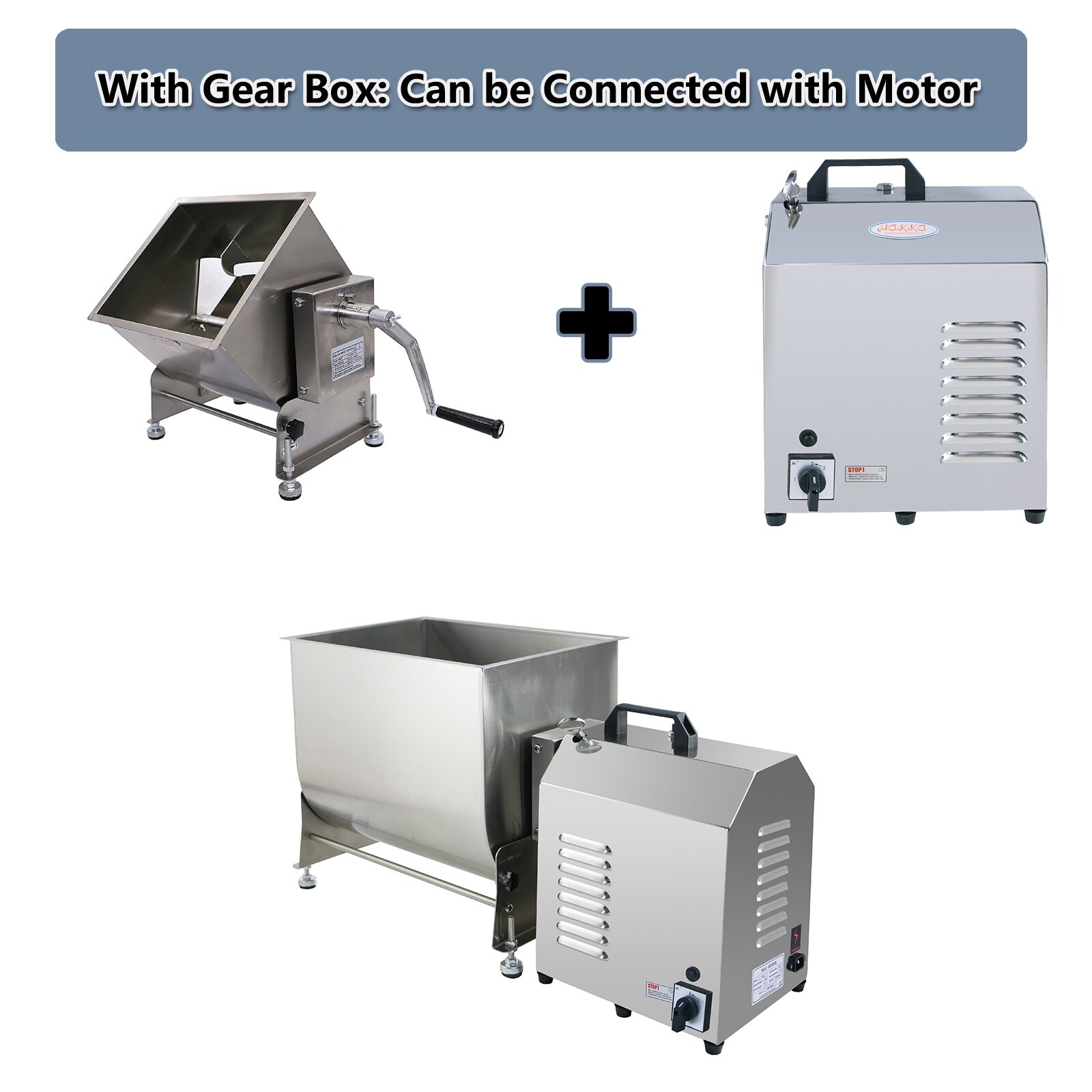 Clivia Electric Tilt Tank Meat Mixer 30lbs 15L Meat Sausage Mixing Machine