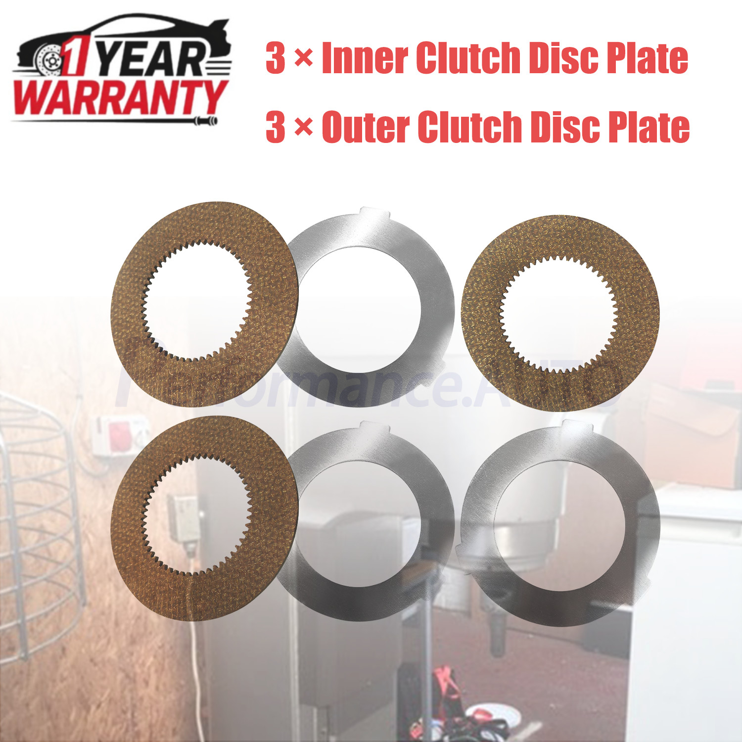 6x Inner & Outer Clutch Disc Kit Fit Hobart Mixer M802 & V1401 873117 064432 New