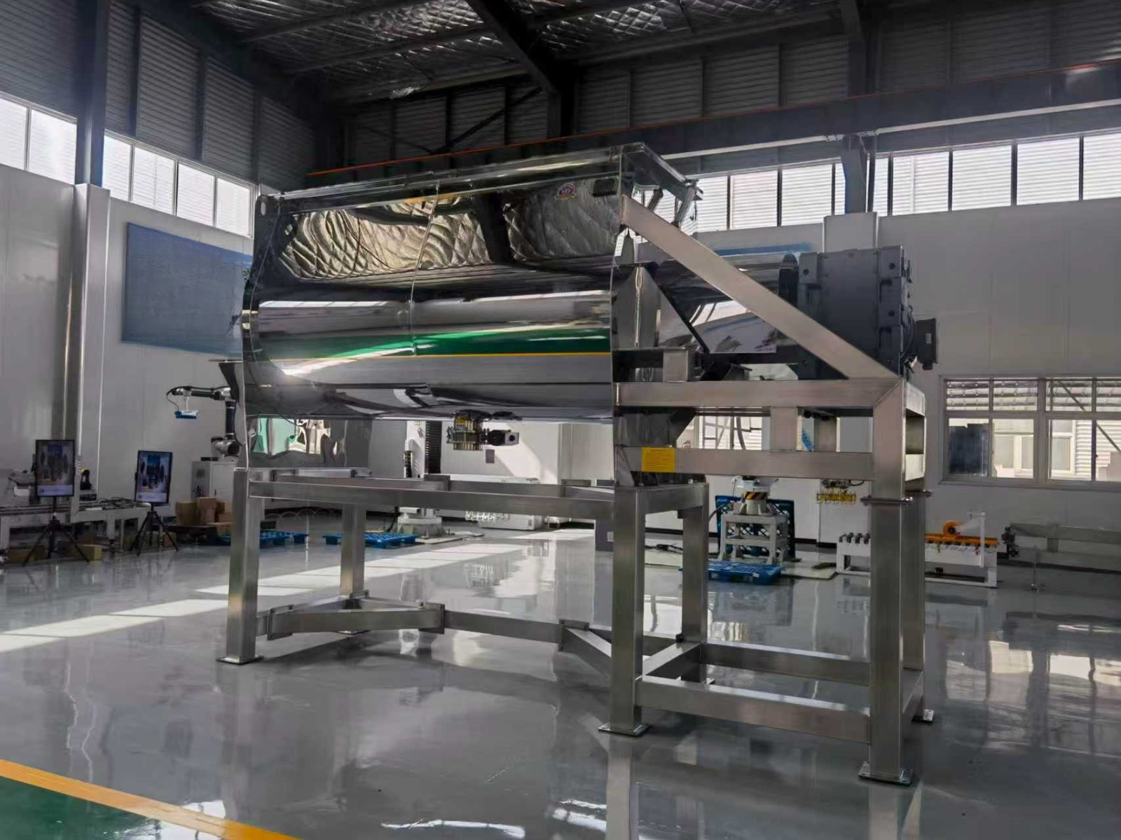 210 Cu Ft. Ribbon Blender SUS316 Food Grade Mirror Polished Brand New Taiwan