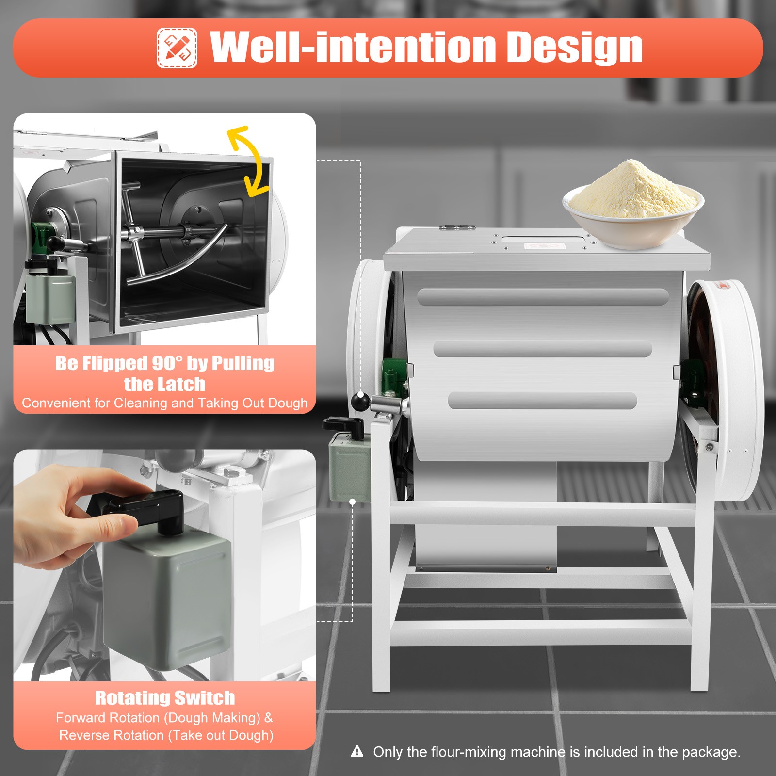 Dough Mixer Machine Commercial Electric Flour Meat Mixing Mixer 30QT/15KG NEW