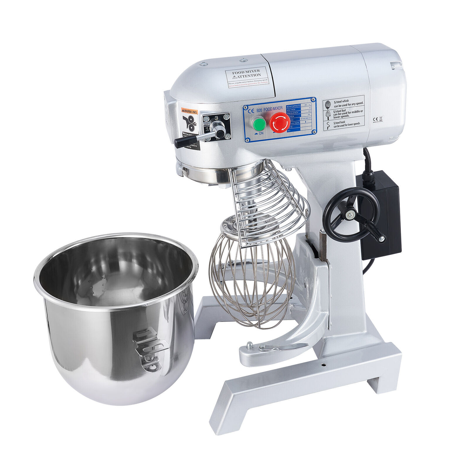 Dough Mixer 3 Speed 10L Bakery Cream Blender Stuffing Stirrer Dough Maker