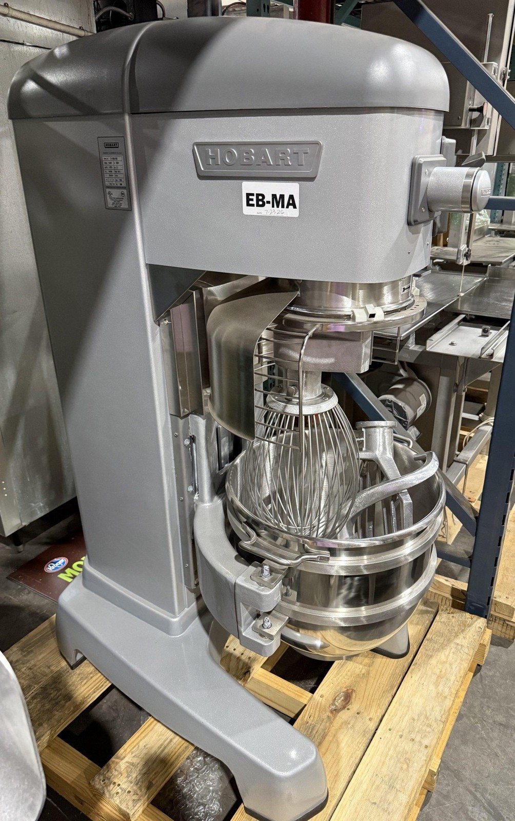 2025 HOBART HL600 60QT BAKERY DOUGH MIXER W/ BOWL, BOWL GUARD and ALL ATTACHMENT