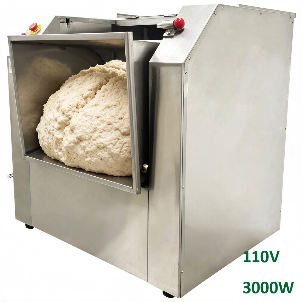 50kg Commercial Dough Kneading Machine Floor Type Stuffing Mixer Flour Blender