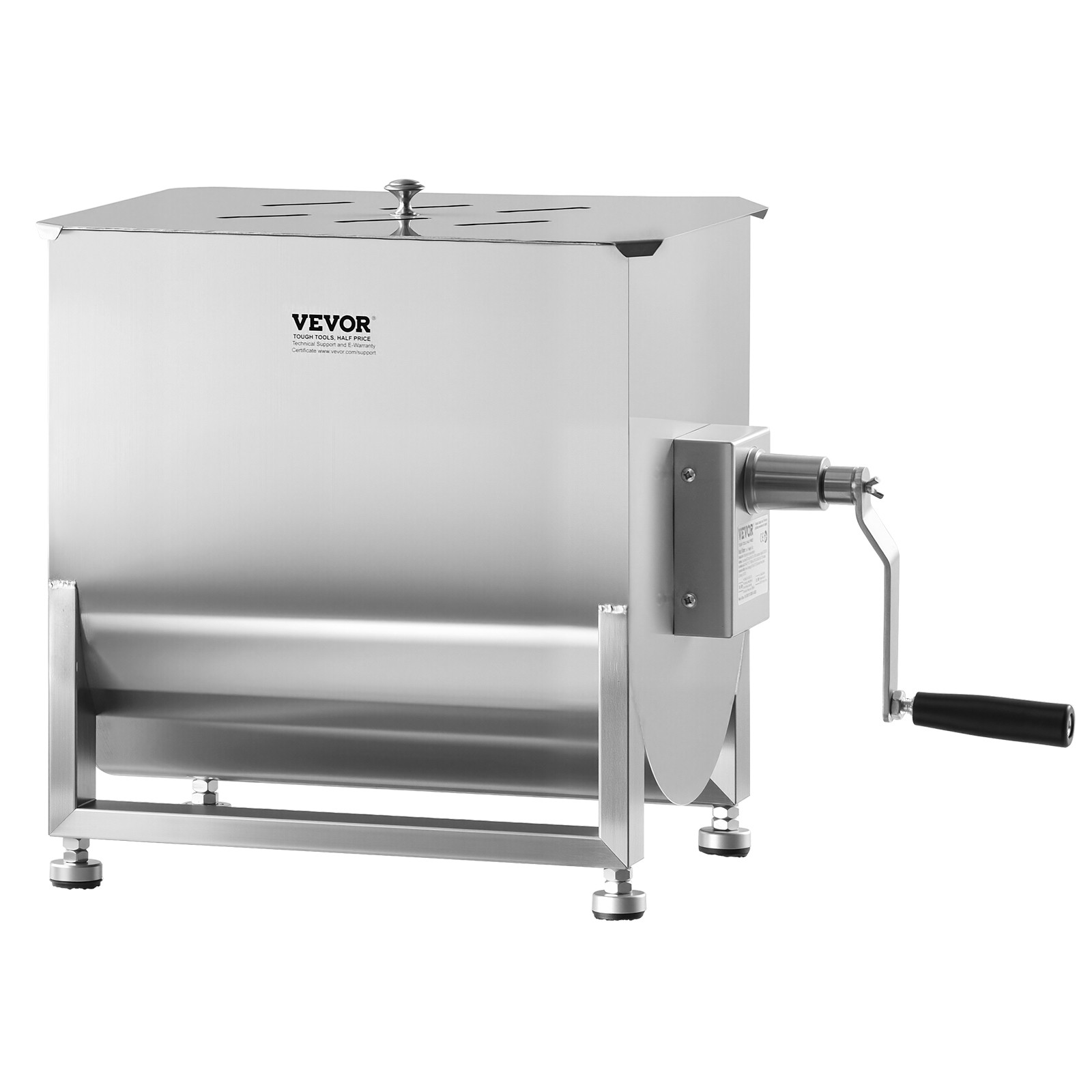 VEVOR Manual Meat Mixer 40L Fixed Tank Mixing Max 60LB for Meat Sausage Mixer