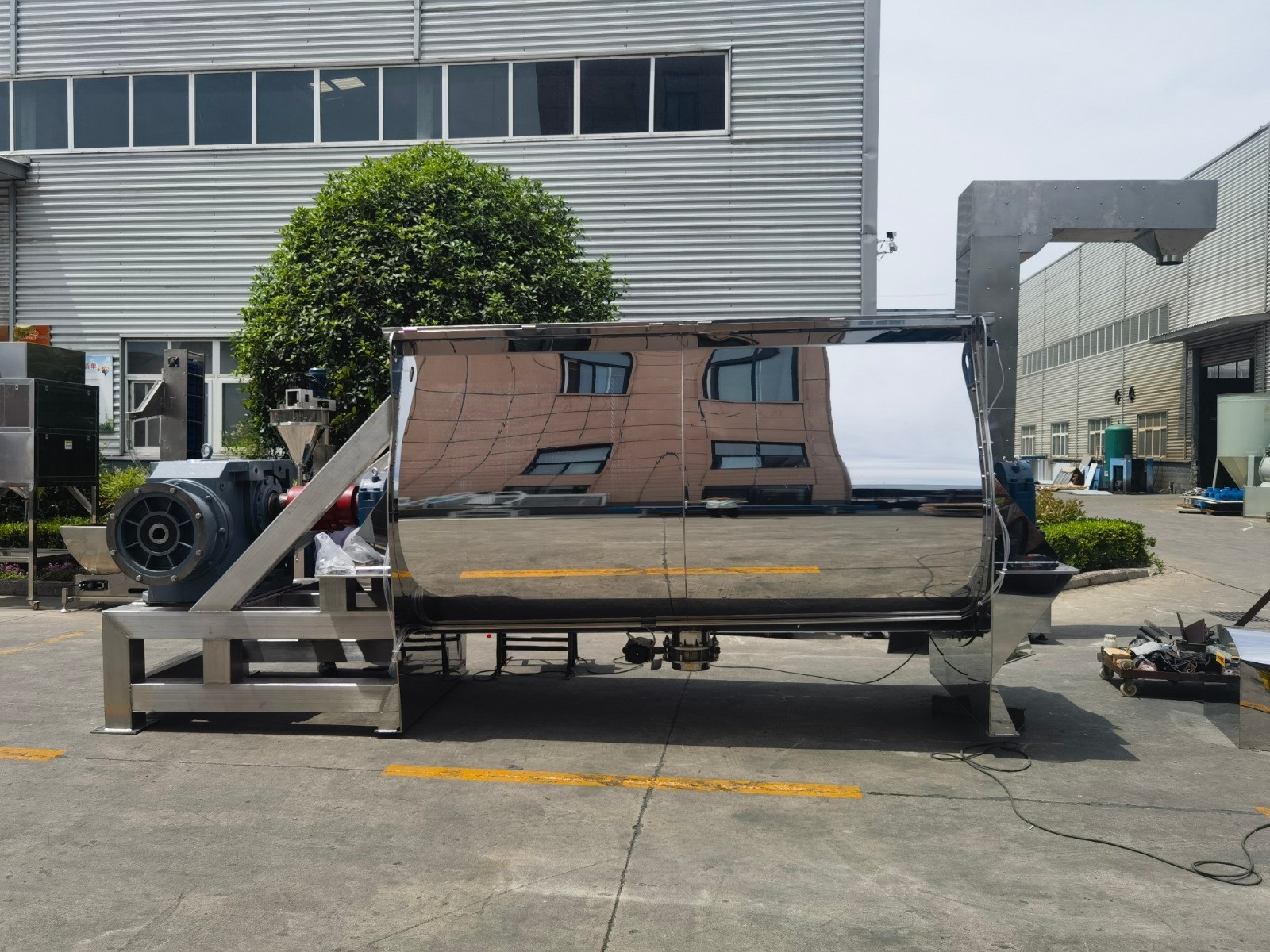 210 Cu Ft. Ribbon Blender SUS316 Food Grade Mirror Polished Brand New Taiwan
