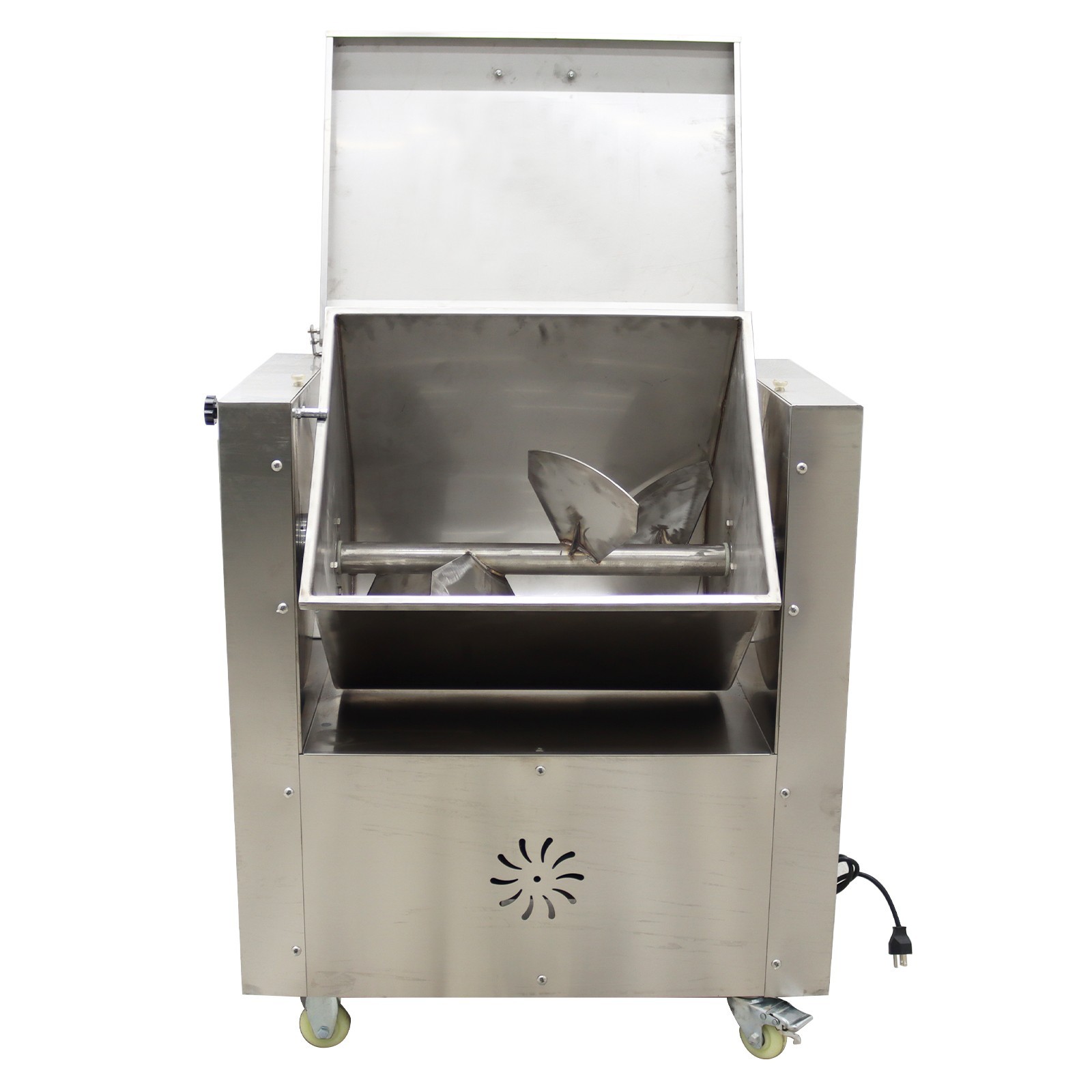15.8 gallon/60L Electric Meat Mixer Movable Commercial Stainless Mixing Machine