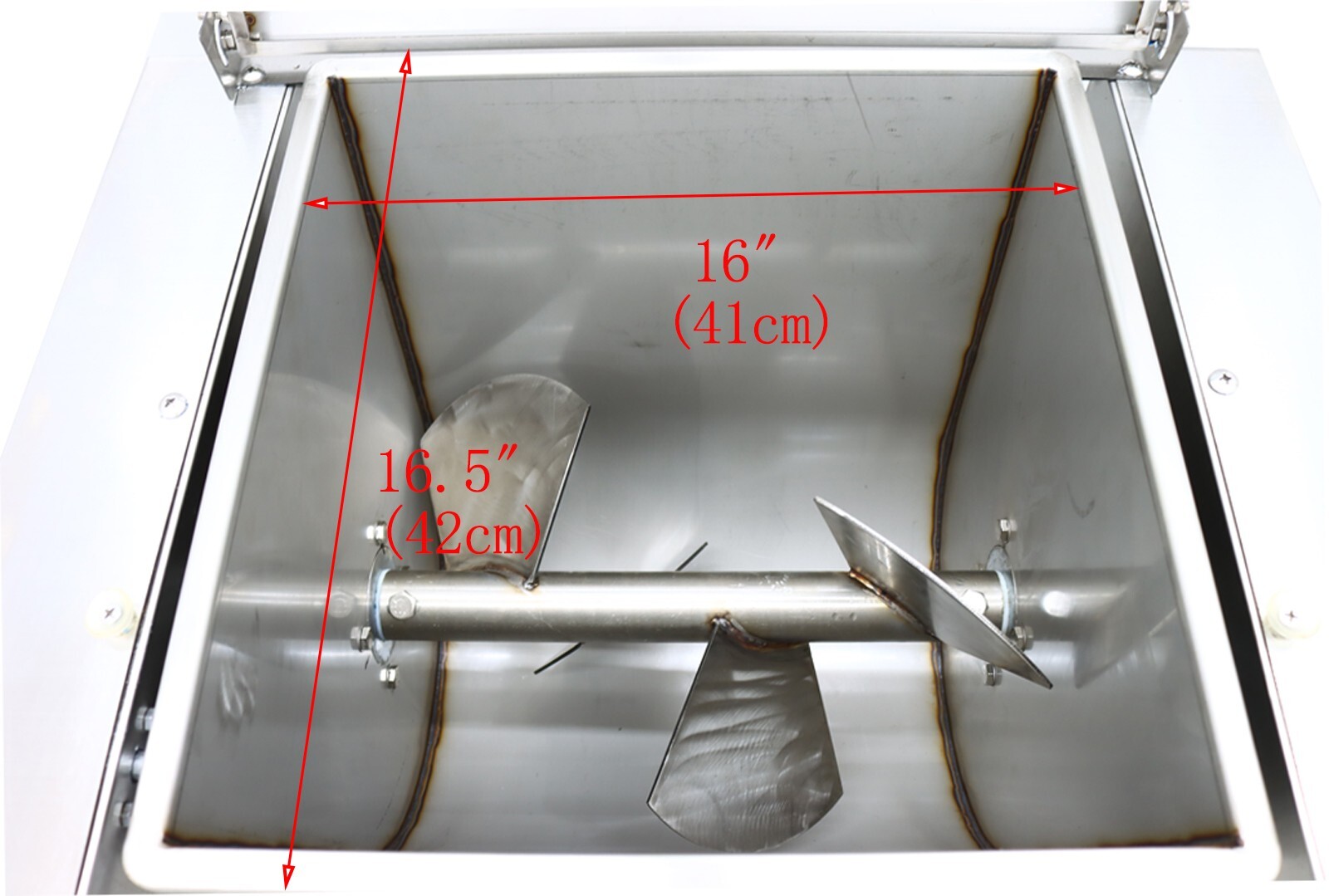 Commercial Electric Meat Mixer with Wheels 40L/10.5 gallon Stainless Steel 110V